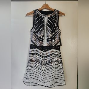 Guess Chevron Sequin Dress